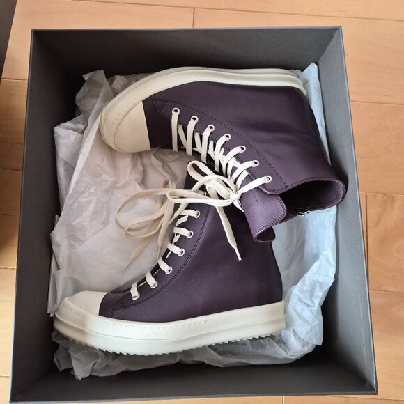 Rick Owens Purple Amethyst Bumper Sneakers Sz 39 - Picture 3 of 13